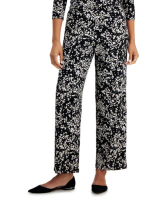 JM Collection - Petite Sea of Petals Knit Pants