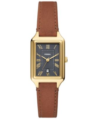 Fossil Gold and Brown Leather Women\'s Watch Amazon.com: Fossil Women main image 2