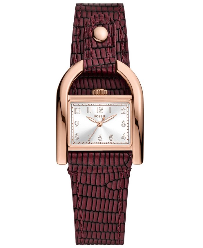 Fossil genuine leather watch online