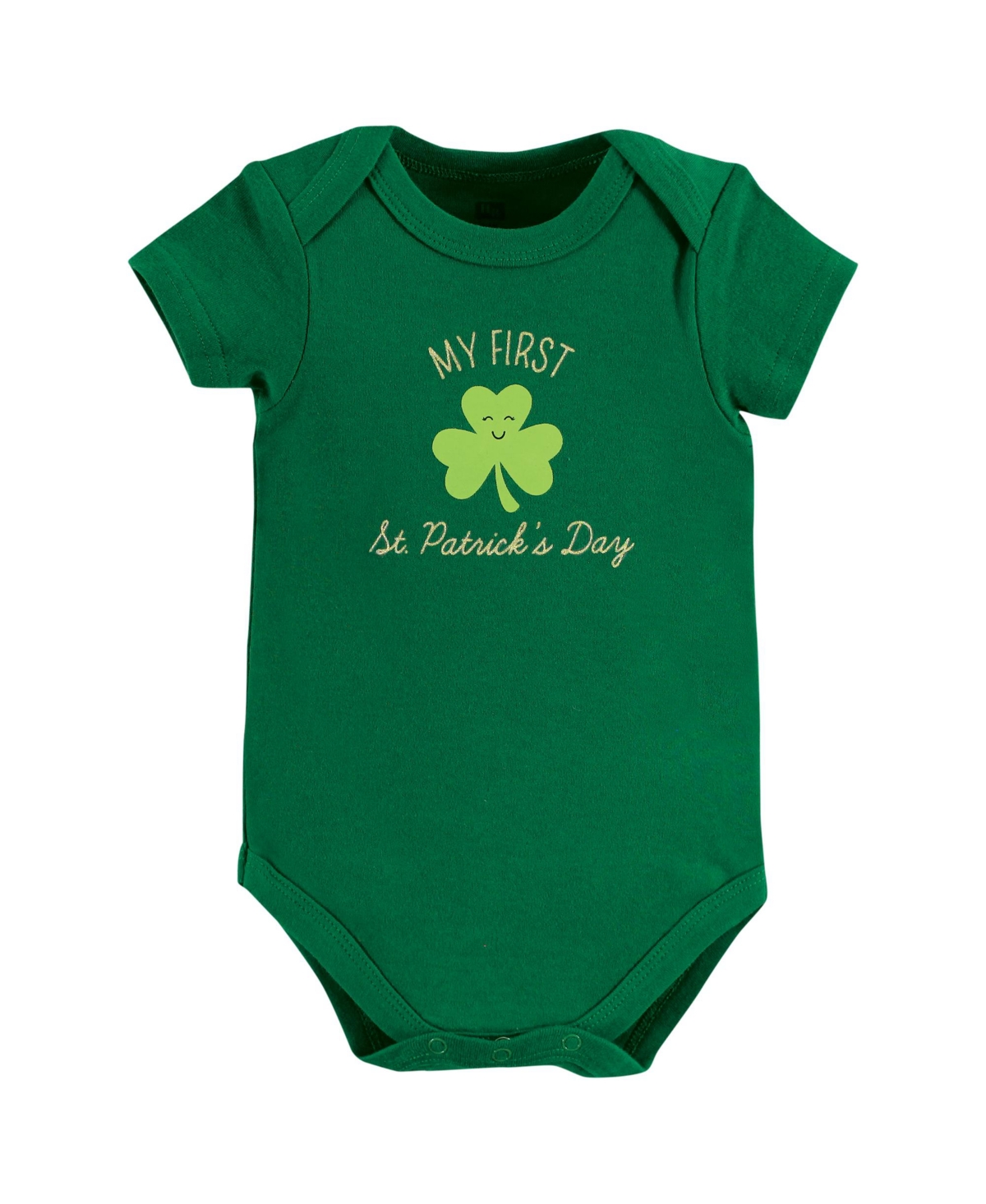 Hudson Baby Baby Girls Cotton Bodysuits, 3-Pack - St patricks rainbow