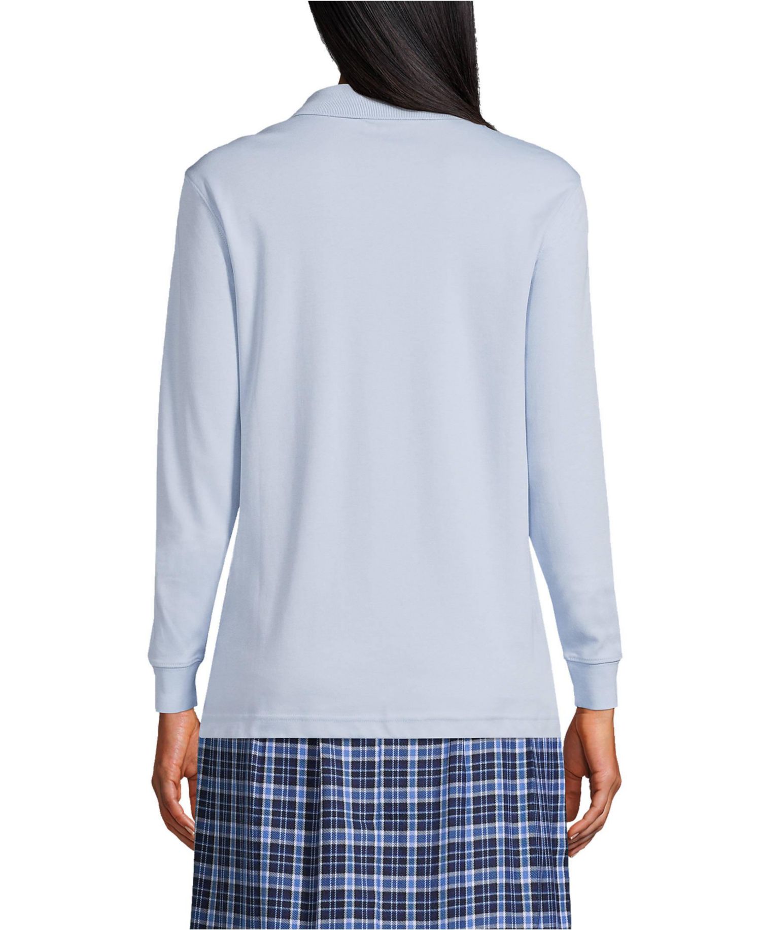 Women's Tall Long Sleeve Interlock Polo Shirt