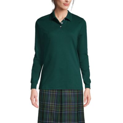 Women's Tall Long Sleeve Interlock Polo Shirt