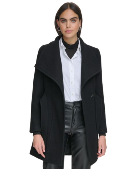 Женские куртки Calvin Klein Asymmetrical Belted Wrap Coat