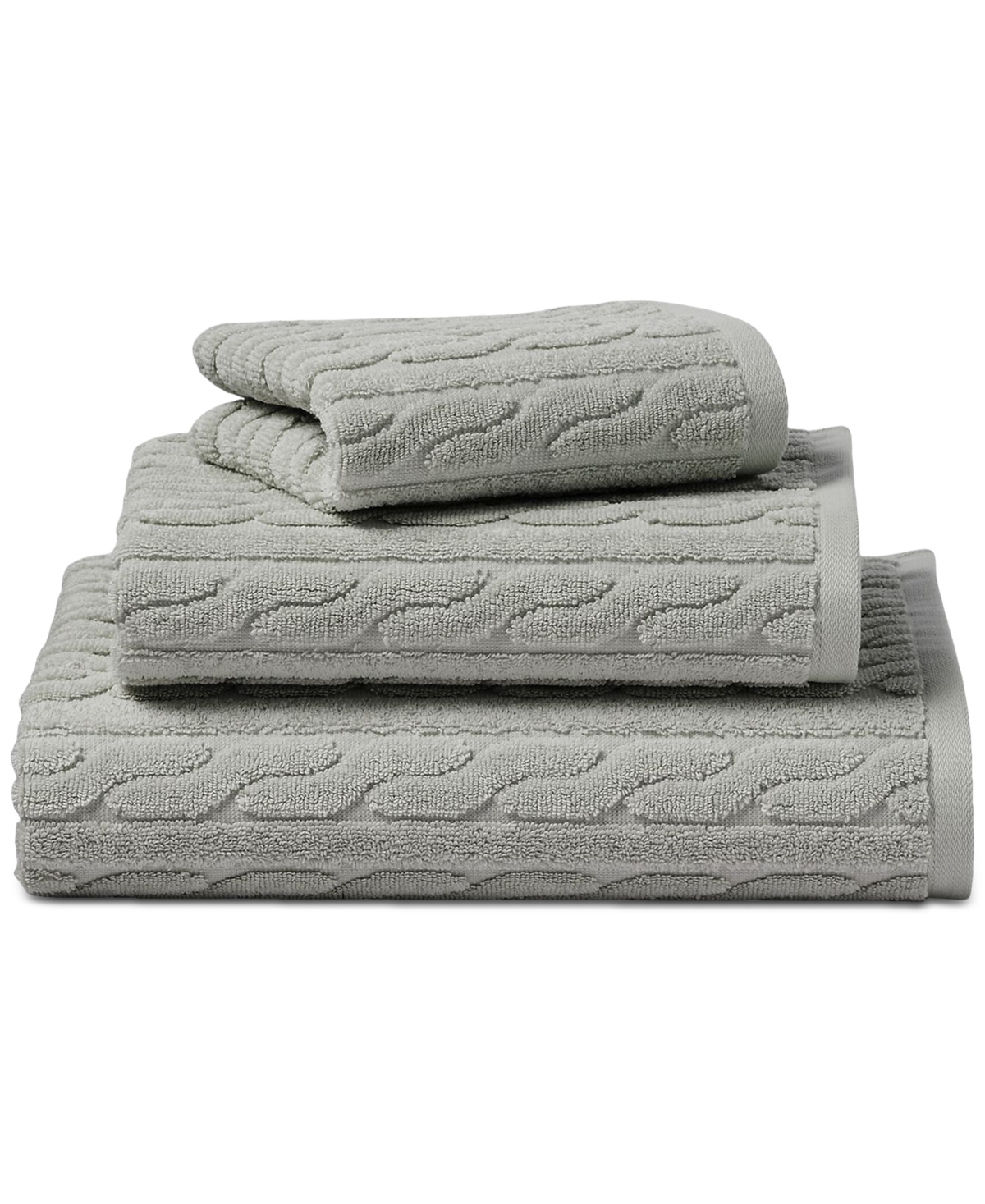  Ralph Lauren, Sanders Cotton, Solid Bath Towel 30 x 56, True  Charcoal : Home & Kitchen