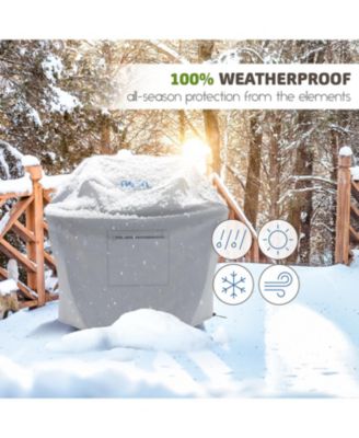 Heavy Duty 3-4 Burner Grill Cover, Durable UV & Fade Resistant, with Front Zipper Pocket - Medium 58 inch