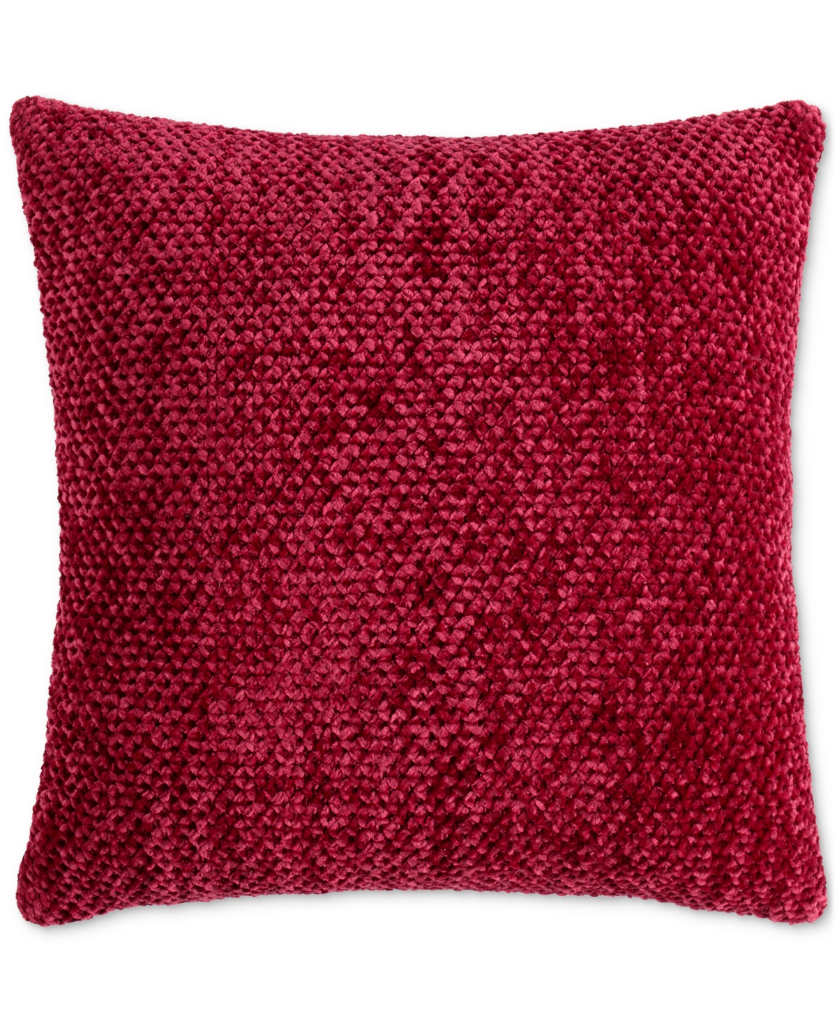 Lush Decor Braided Decorative Pillow, 18" X 18" In Rumba Red