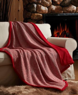 Fireside - Heathered Knit Fleece Reverse Throw, 50" x 60"