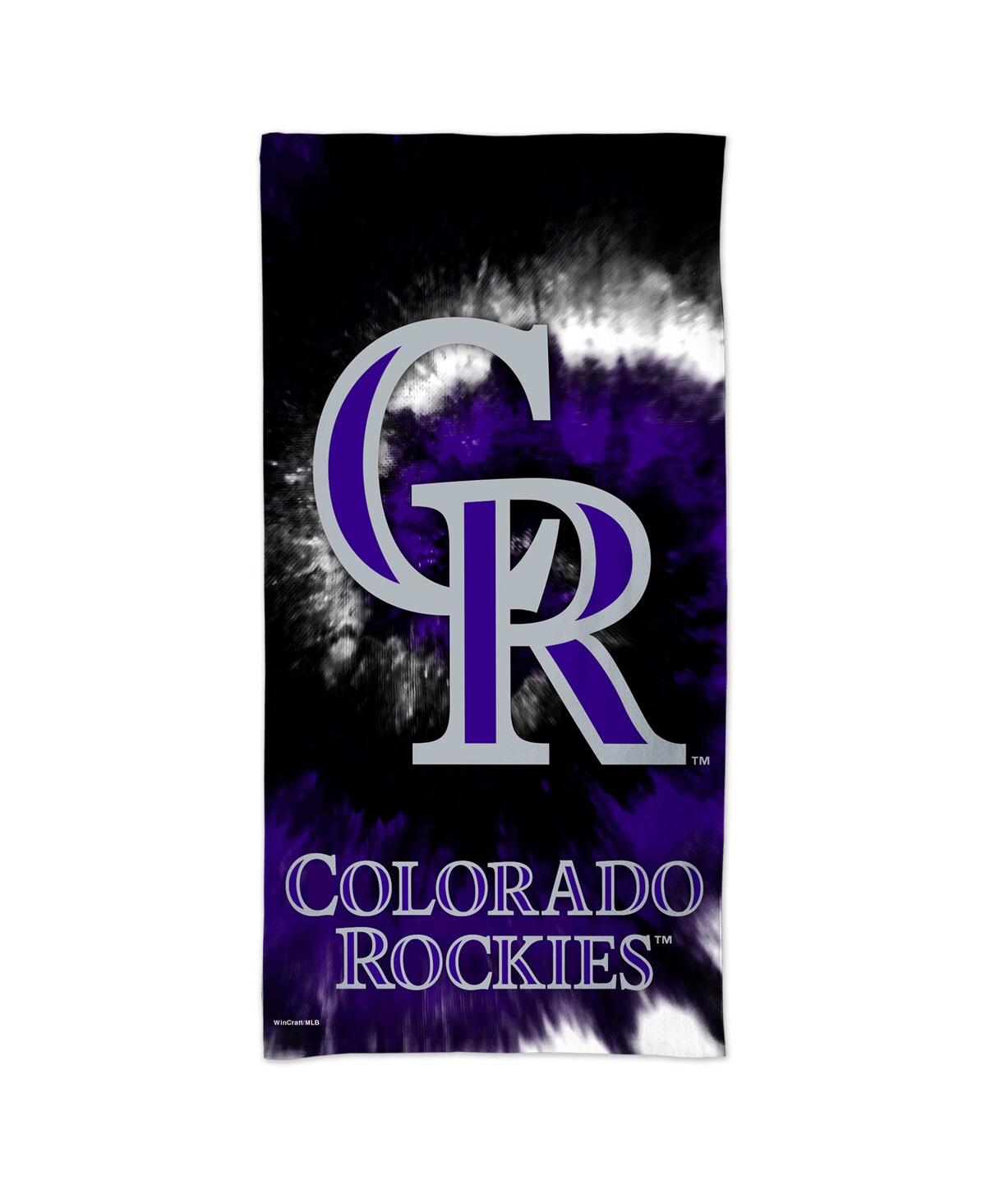 Wincraft Colorado Rockies 60'' X 30'' Tie-dye Spectra Beach Towel In Navy