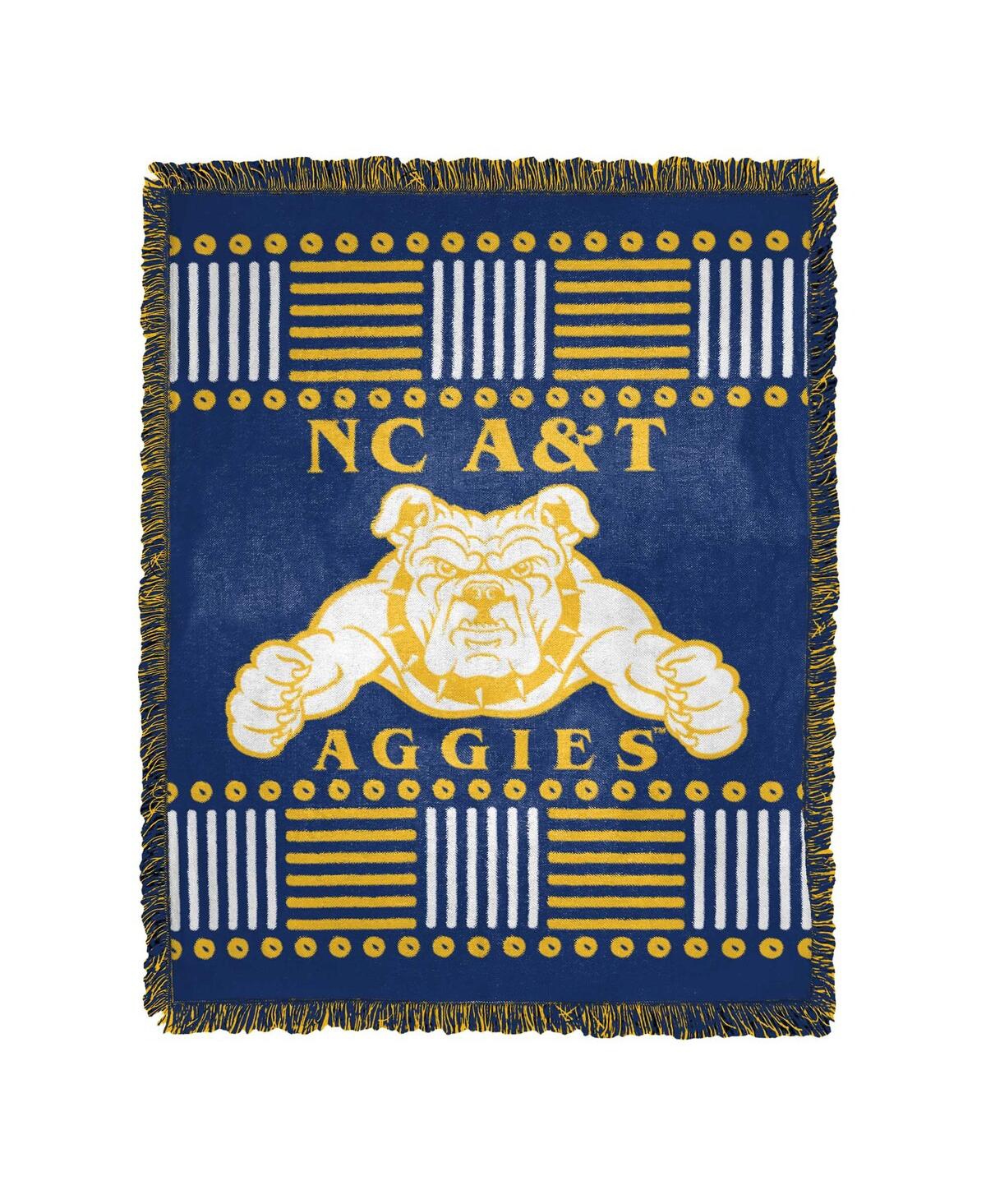 Northwest Company The  North Carolina A&t Aggies Homage Jacquard Throw Blanket In Blue