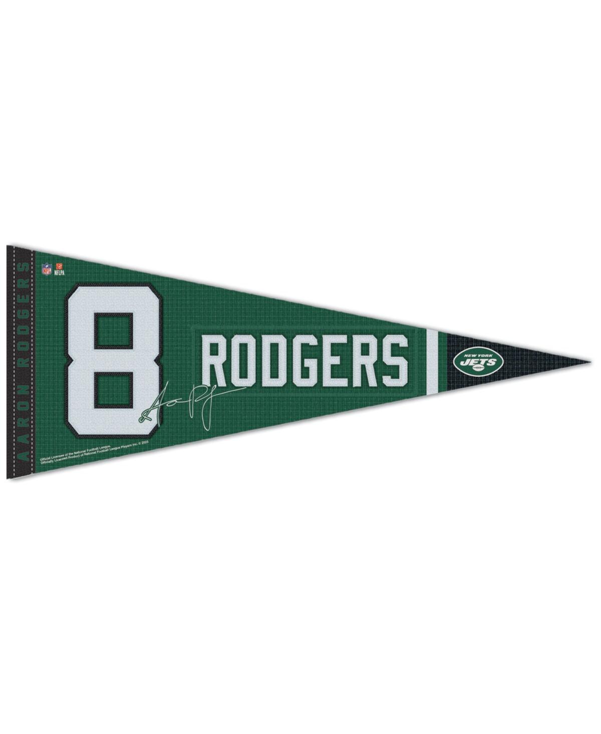 Wincraft Aaron Rodgers New York Jets 12" X 30" Premium Pennant In Green