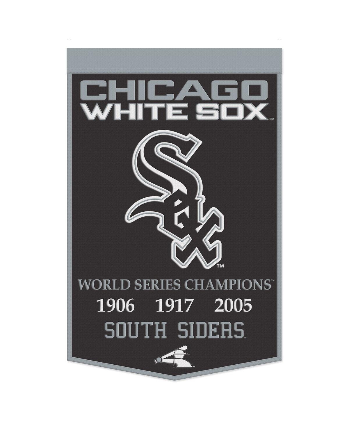 Wincraft Chicago White Sox 24" X 38" Championship Banner In Black