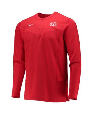 Men's Red Team USA Half-Zip Performance Jacket