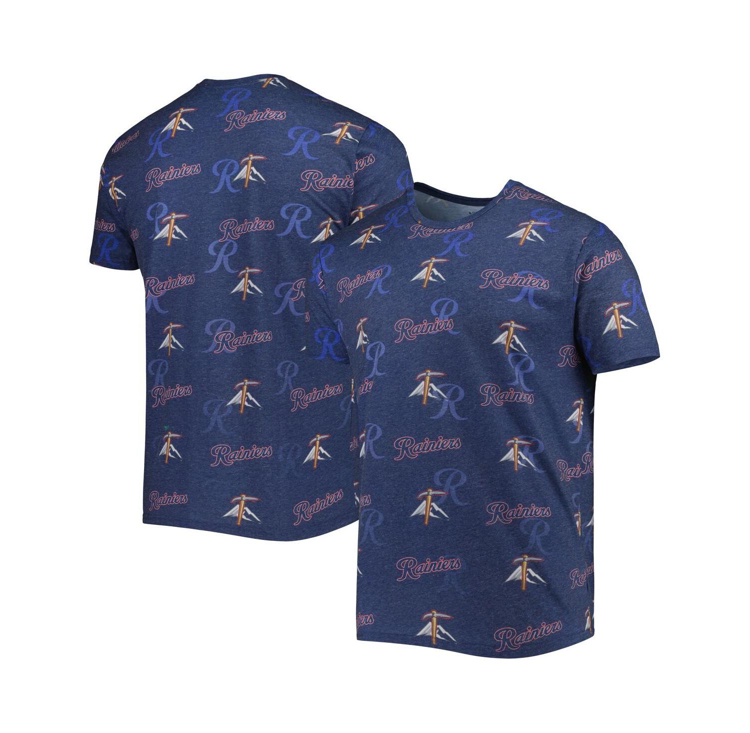 Men's Navy Tacoma Rainiers Allover Print Crafted T-shirt