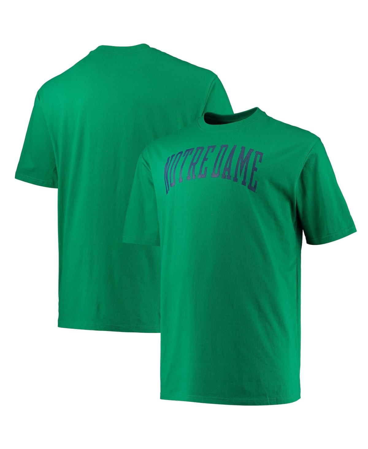Shop Champion Men's  Green Notre Dame Fighting Irish Big And Tall Arch Team Logo T-shirt