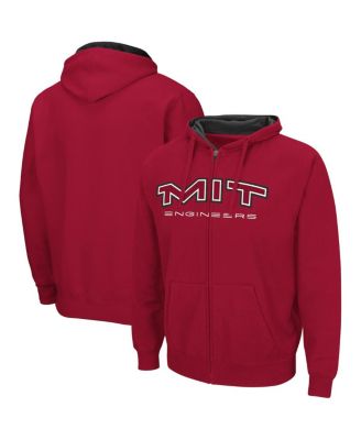 Men's Cardinal MIT Engineers Arch & Logo 3.0 Full-Zip Hoodie
