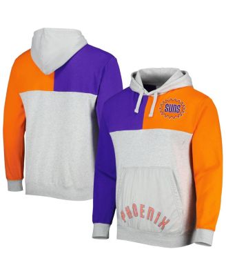 Men's Heather Gray Phoenix Suns Tie-Breaker Pullover Hoodie