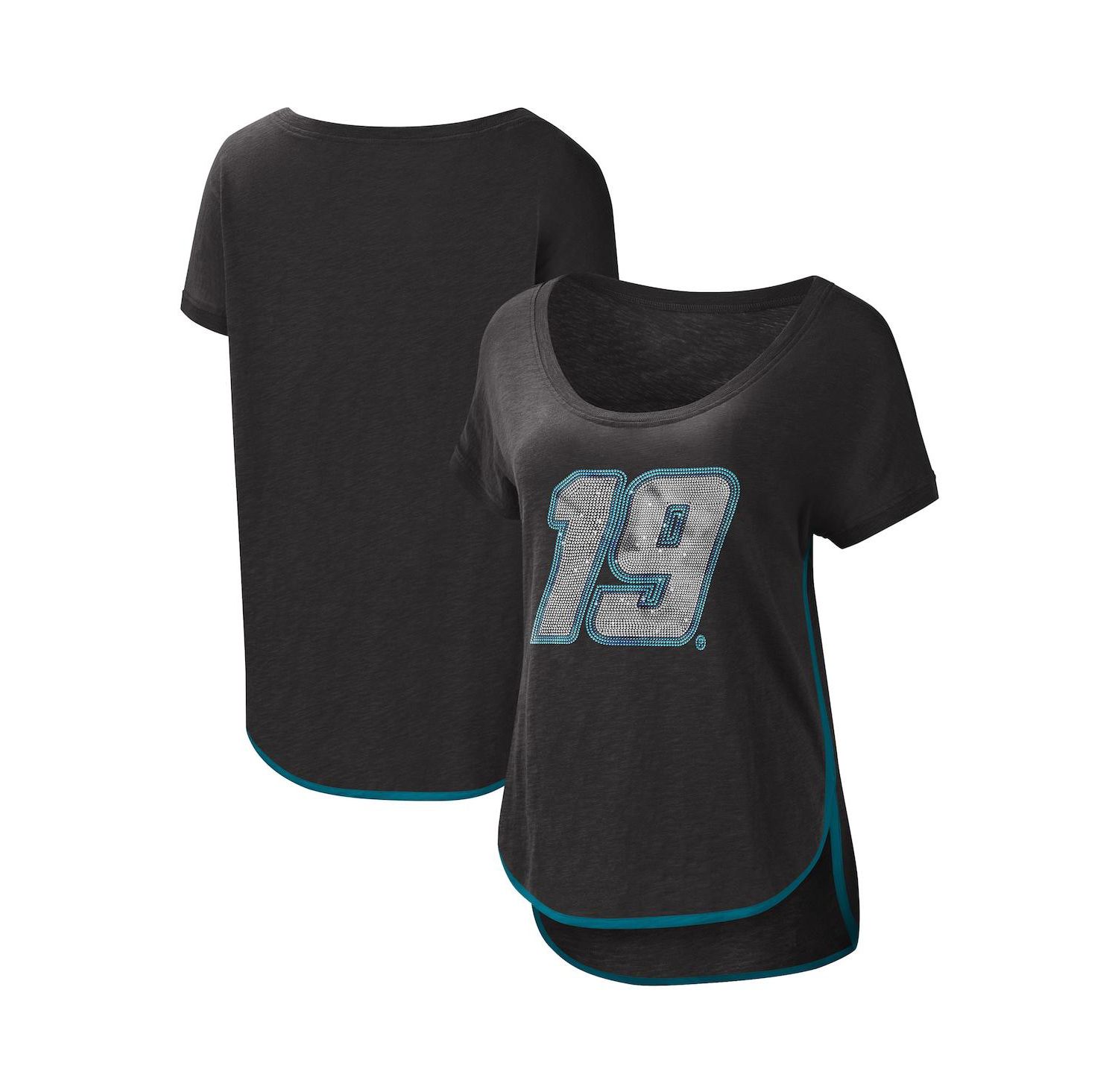 Women's Black Martin Truex Jr Rookie Scoop Neck T-shirt