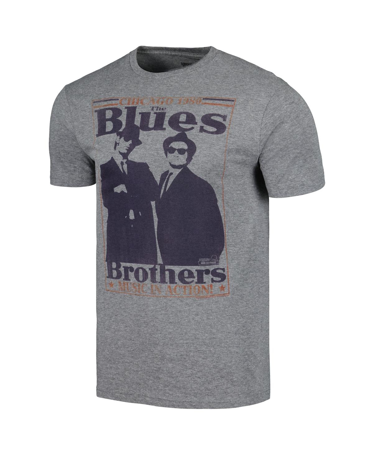 Shop American Classics Men's Heather Gray Blues Brothers World Class T-shirt