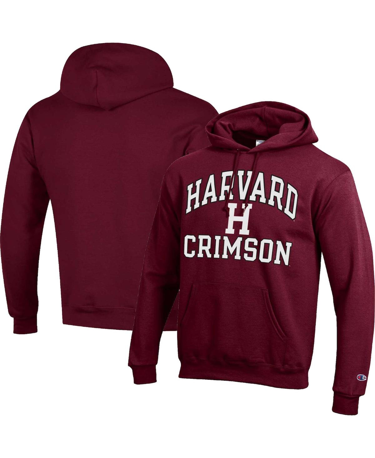 Men's ChampionHarvardHigh Motor Pullover Hoodie - Crimson