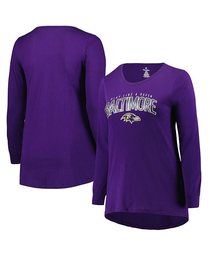 Men's Baltimore Ravens Fanatics Branded Heathered Purple End