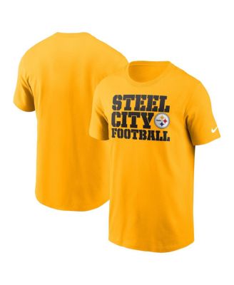 Pittsburgh Steelers Men's Nike Short Sleeve Dri-FIT Cotton Football All  Gold T-Shirt