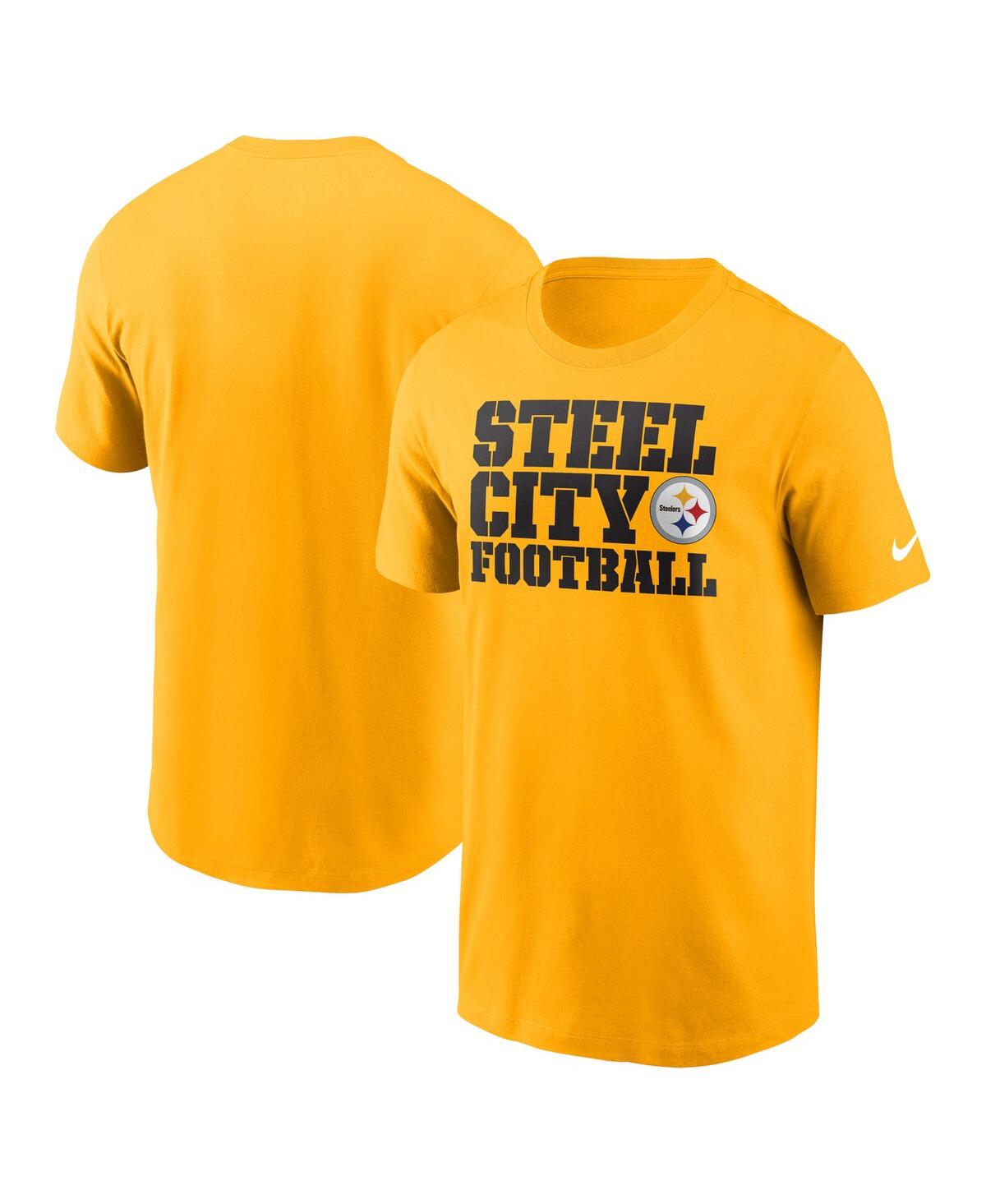 Nike Men's  Gold Pittsburgh Steelers Local Essential T-shirt