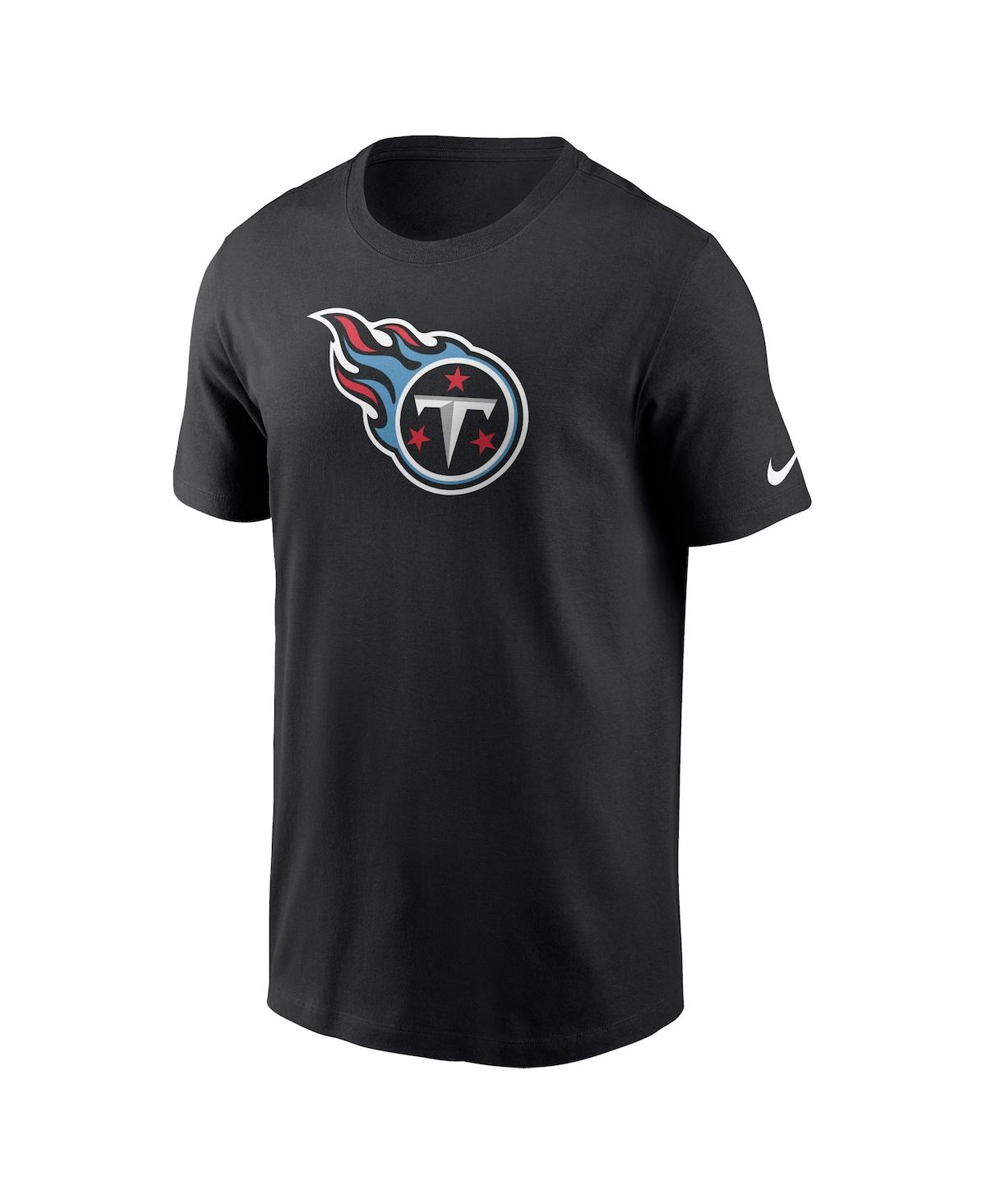 Nike Black Tennessee Titans Logo Essential T-shirt In Black