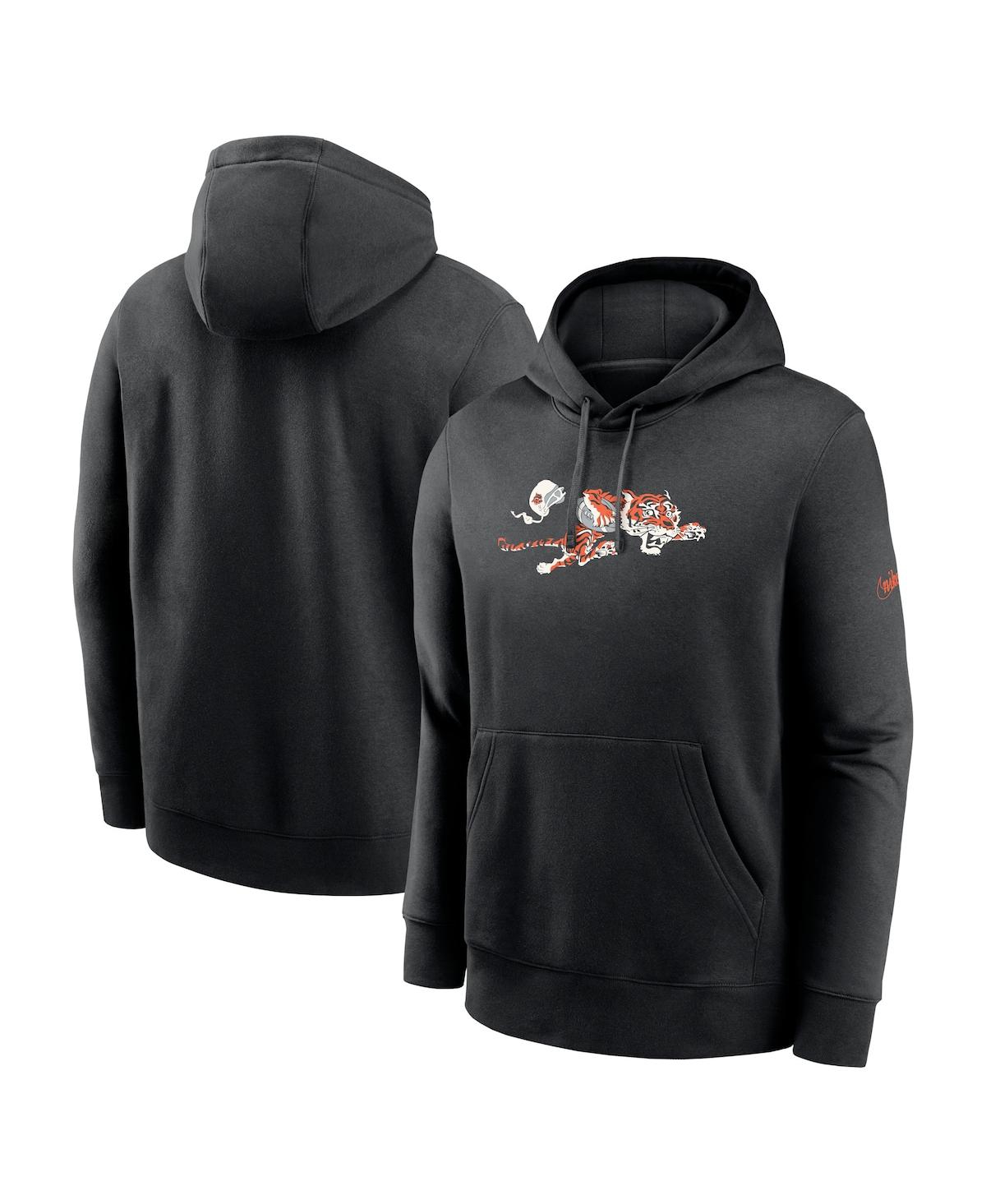Nike Cincinnati Bengals Rewind Club Menâs  Men's Nfl Pullover Hoodie In Black