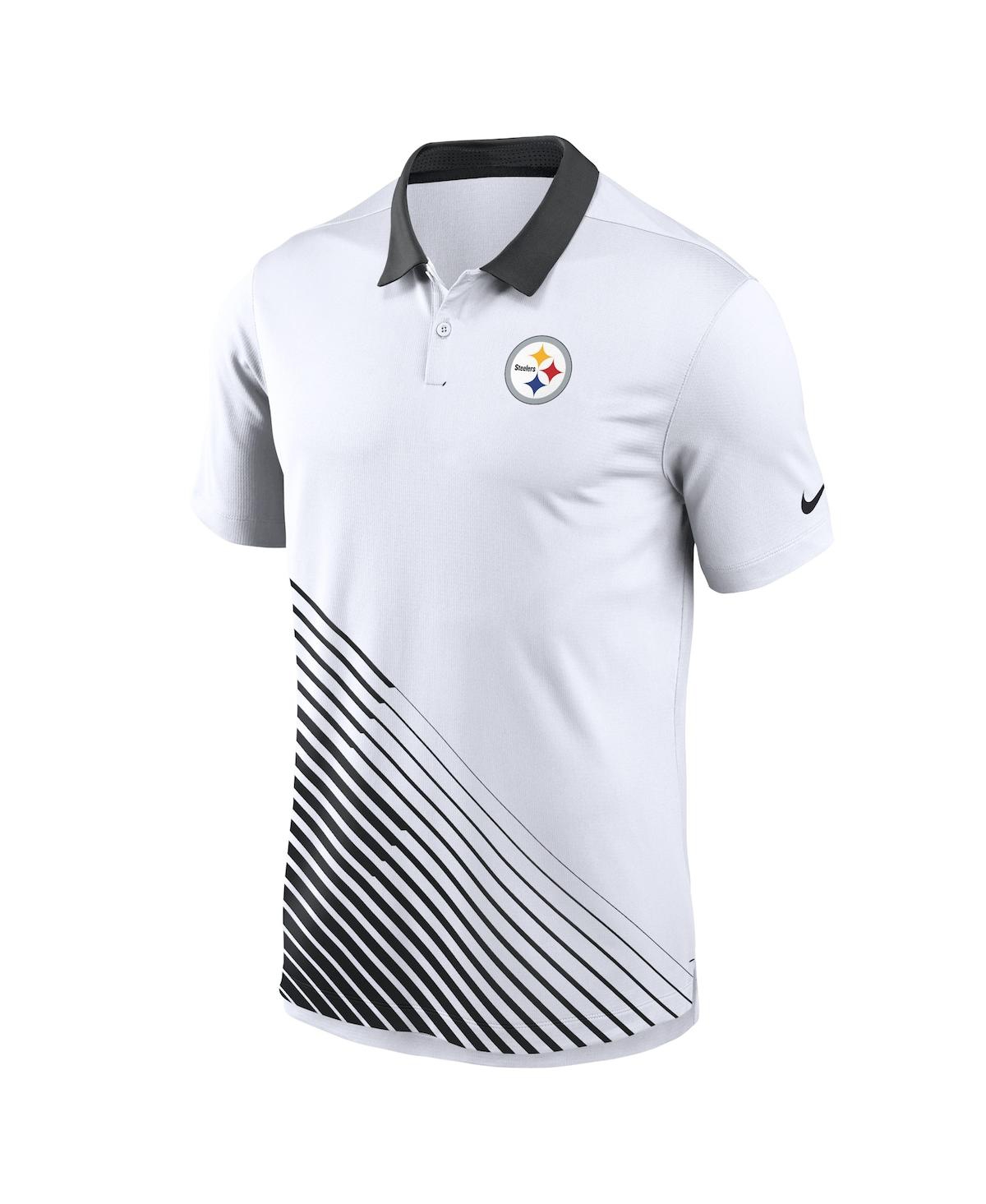 Shop Nike Men's  White Pittsburgh Steelers Vapor Performance Polo Shirt