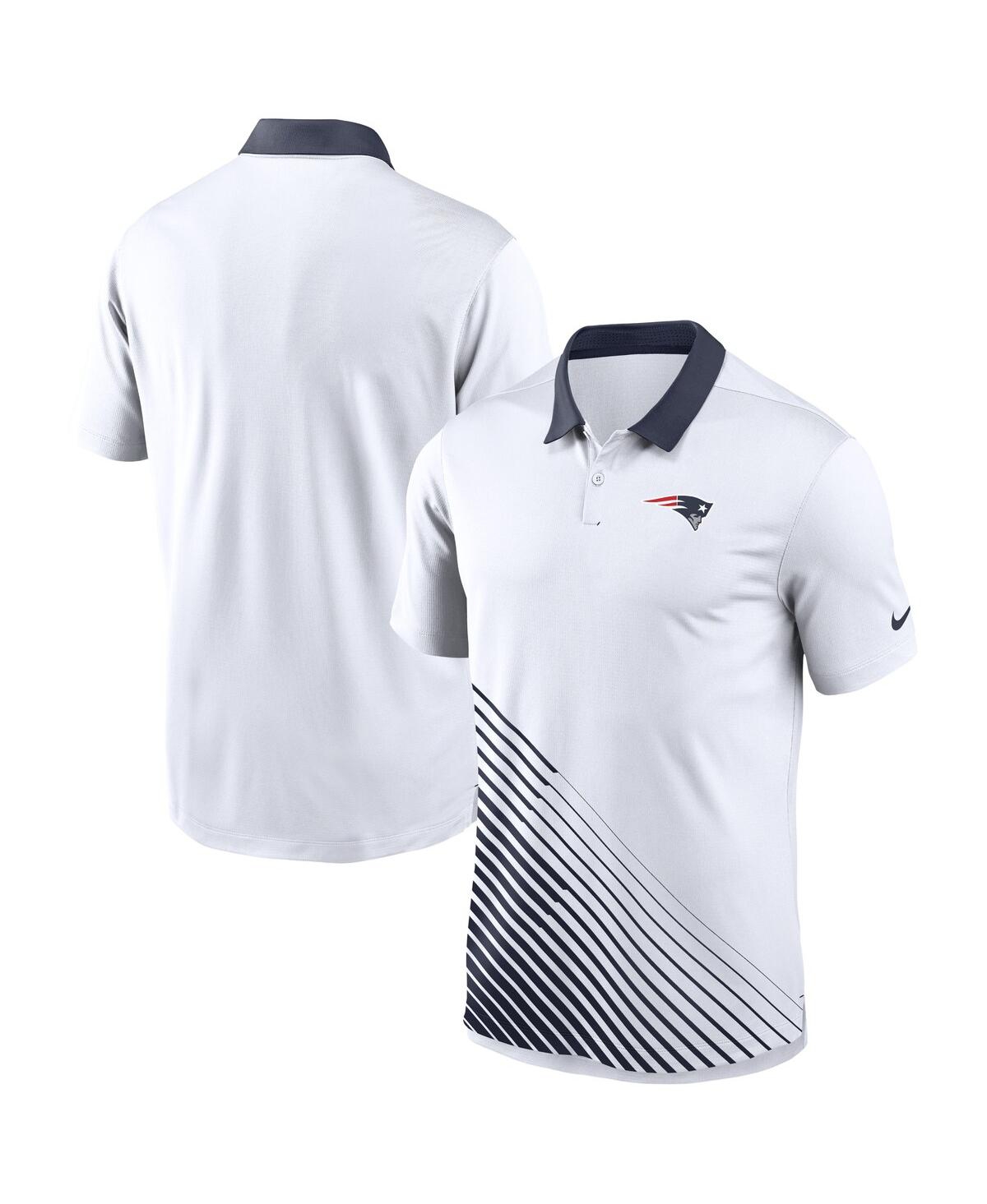 Nike Men's  White New England Patriots Vapor Performance Polo Shirt