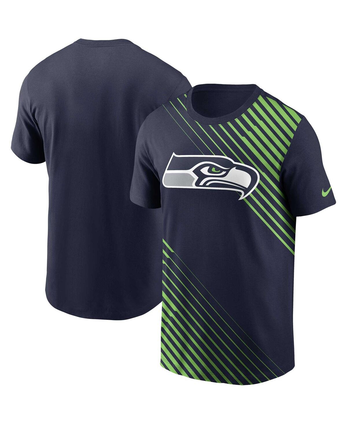Nike Men's Yard Line (nfl Seattle Seahawks) T-shirt In Blue