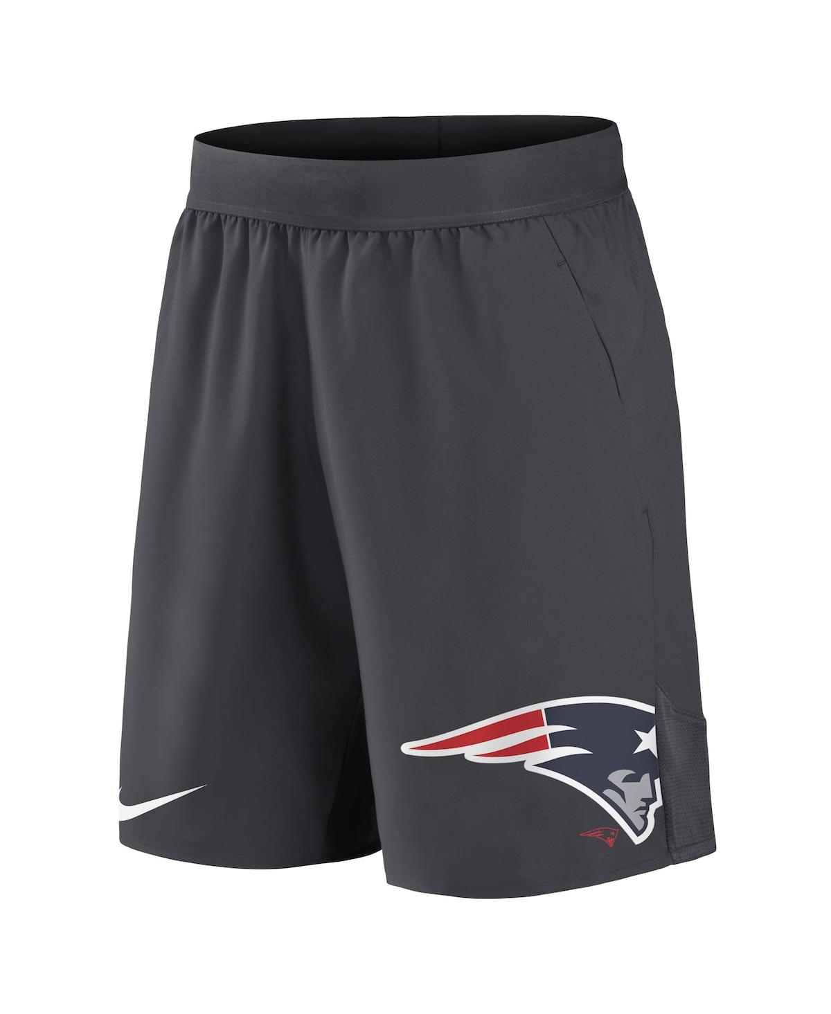 Men's NikeNew England Patriots Stretch Performance Shorts - Anthracite