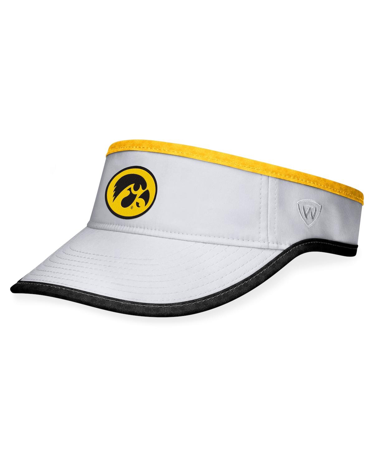 Shop Top Of The World Men's  White Iowa Hawkeyes Daybreak Adjustable Visor