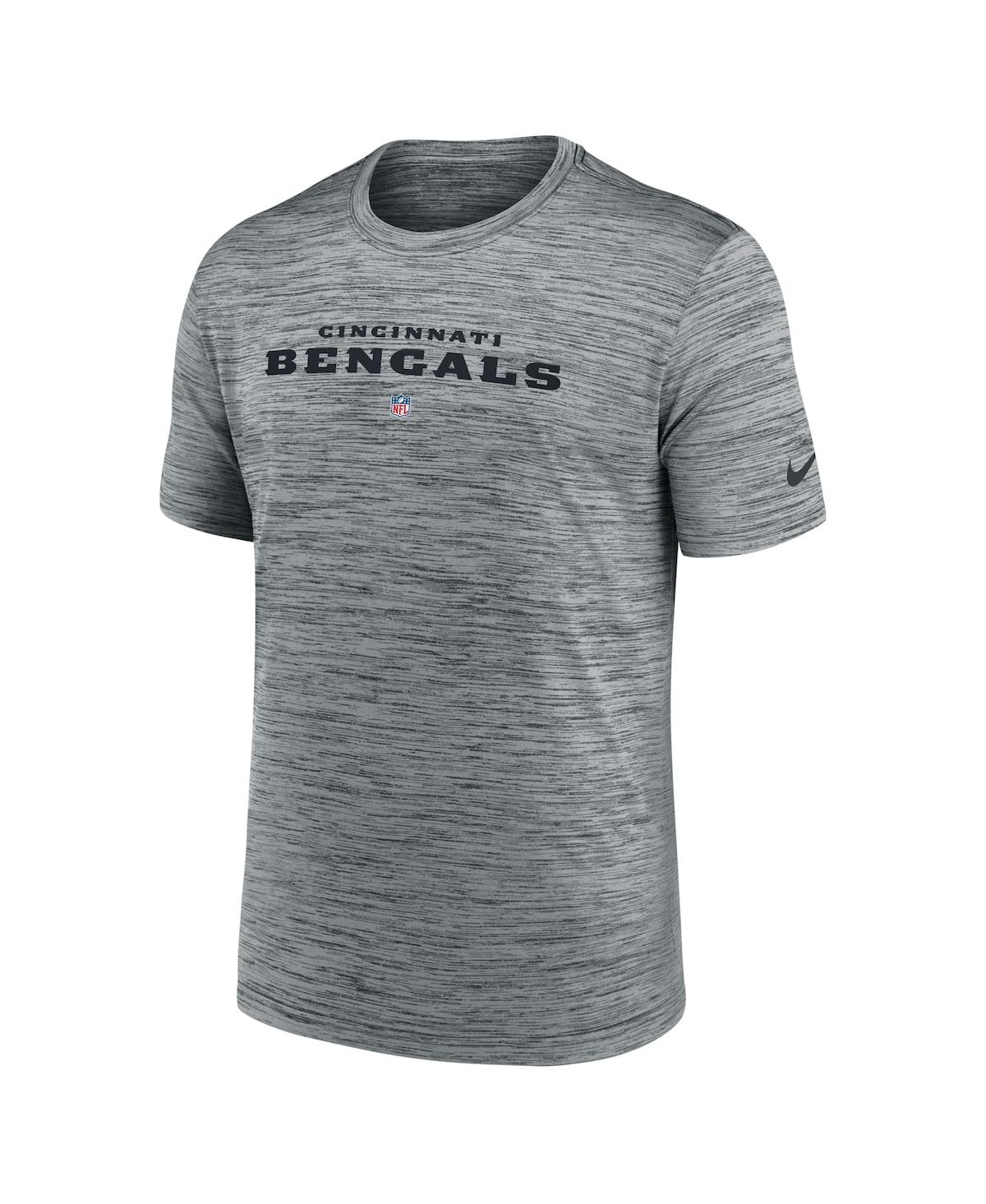 Shop Nike Men's  Gray Cincinnati Bengals Velocity Performance T-shirt
