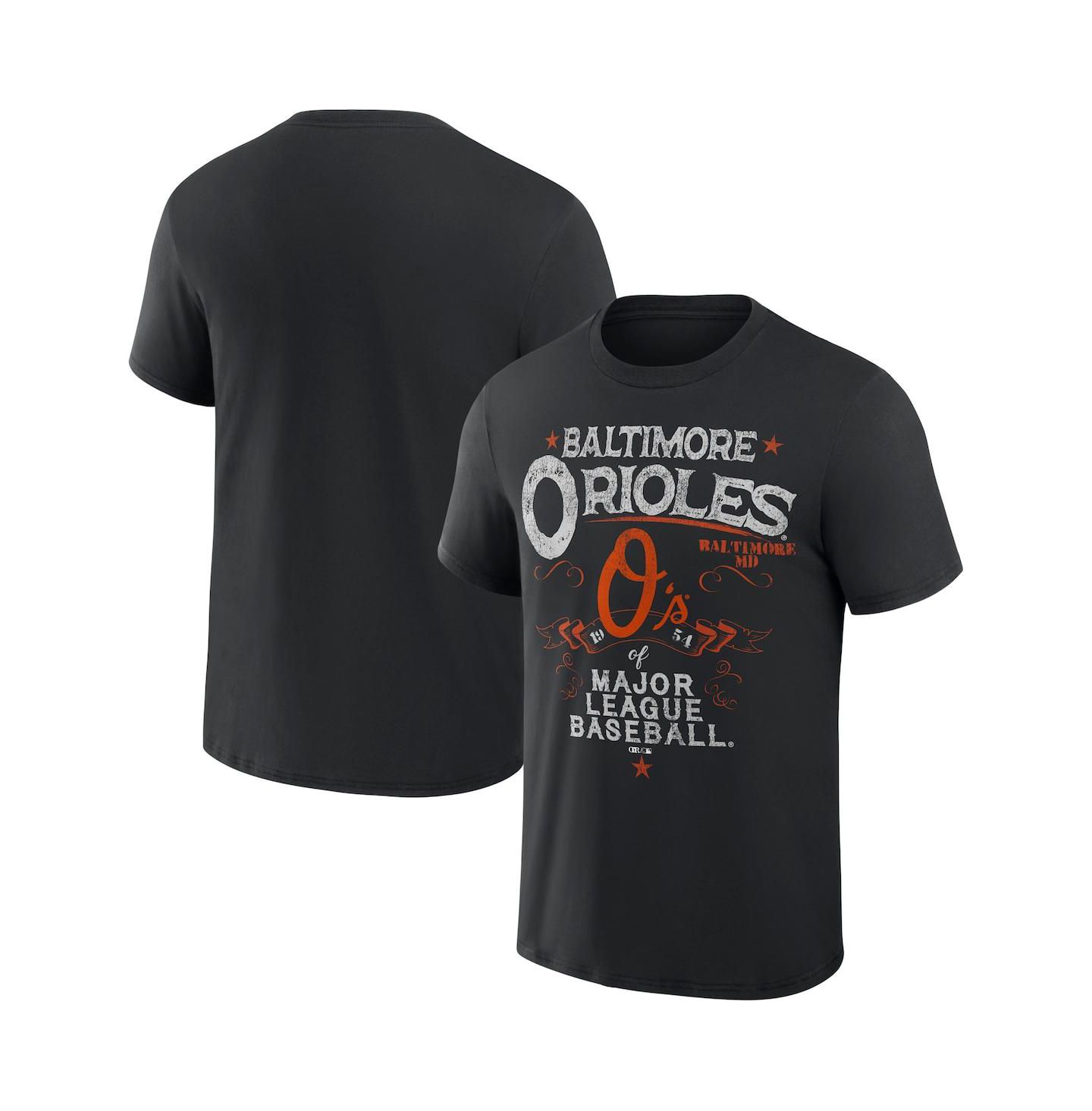 Мужская футболка Fanatics Darius Rucker Collection by Black Baltimore Orioles Beach Splatter — фото 2