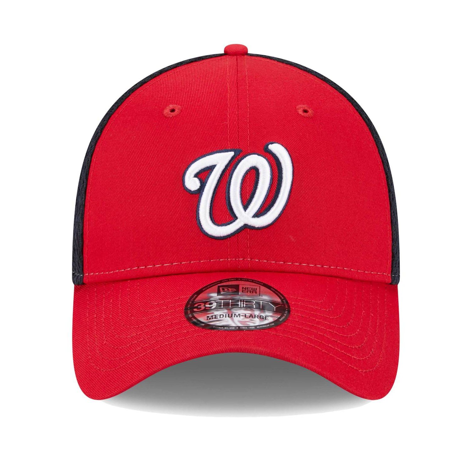 Men's Red Washington Nationals Team Neo 39THIRTY Flex Hat