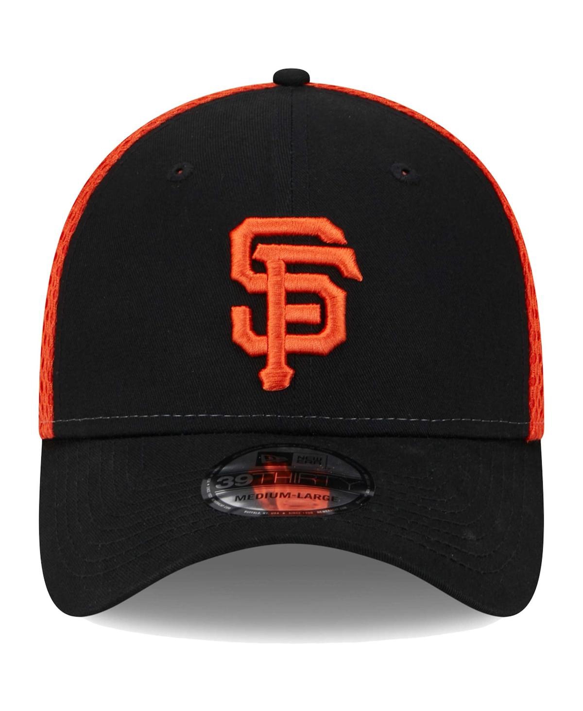 New Era Men's  Black San Francisco Giants Shadow Neo 39thirty Flex Hat In Black