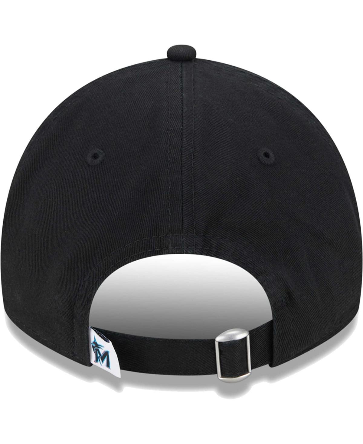 Shop New Era Little Boys And Girls  Black Miami Marlins Team 9twenty Adjustable Hat