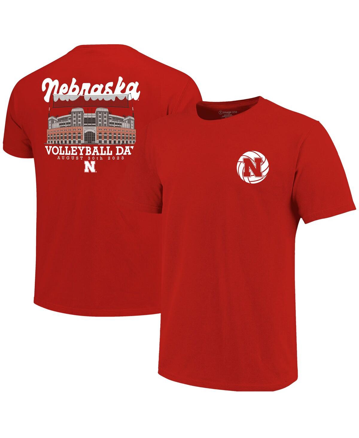 Image One Kids' Big Boys Scarlet Nebraska Huskers 2023 Volleyball Day T-shirt