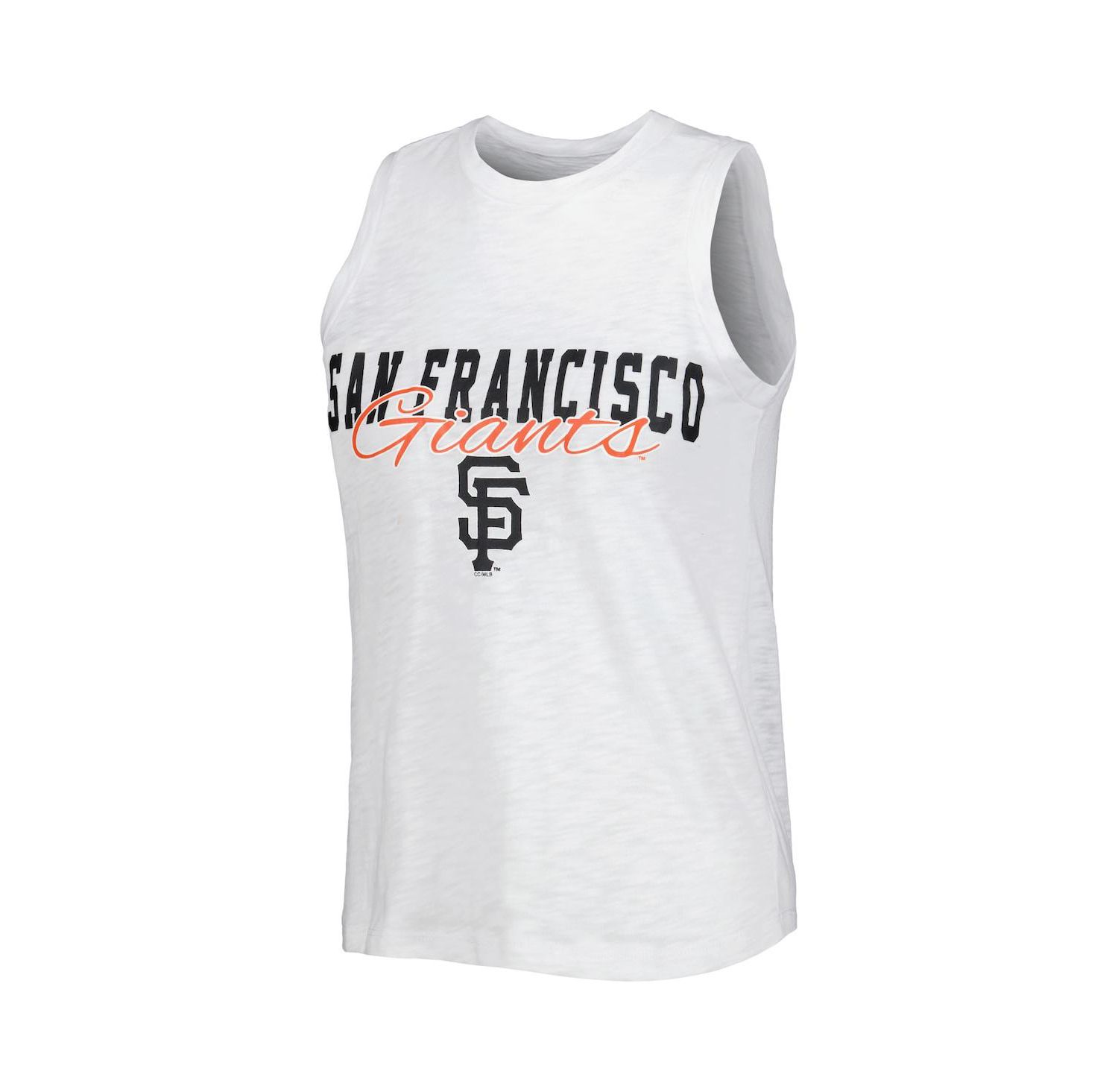 Women's White San Francisco Giants Reel Pinstripe Tank Top and Shorts Sleep Set