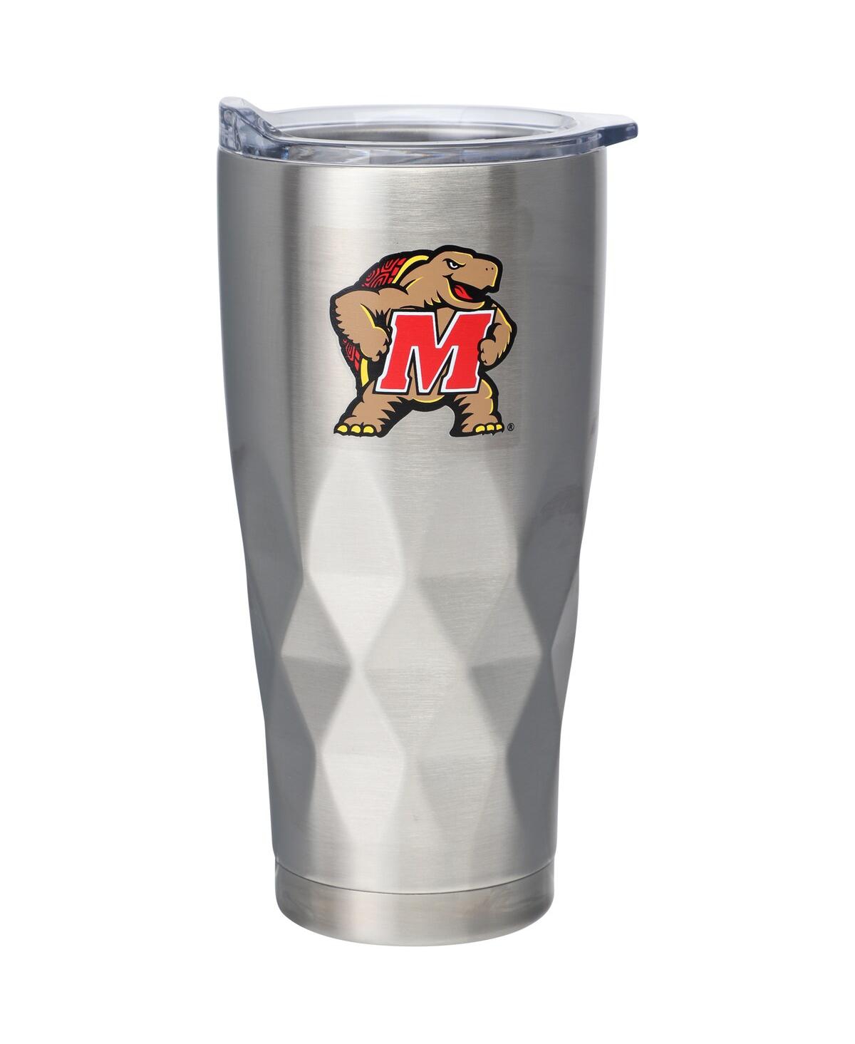 Memory Company Maryland Terrapins 22 oz Diamond Bottom Stainless Steel Tumbler In Gray