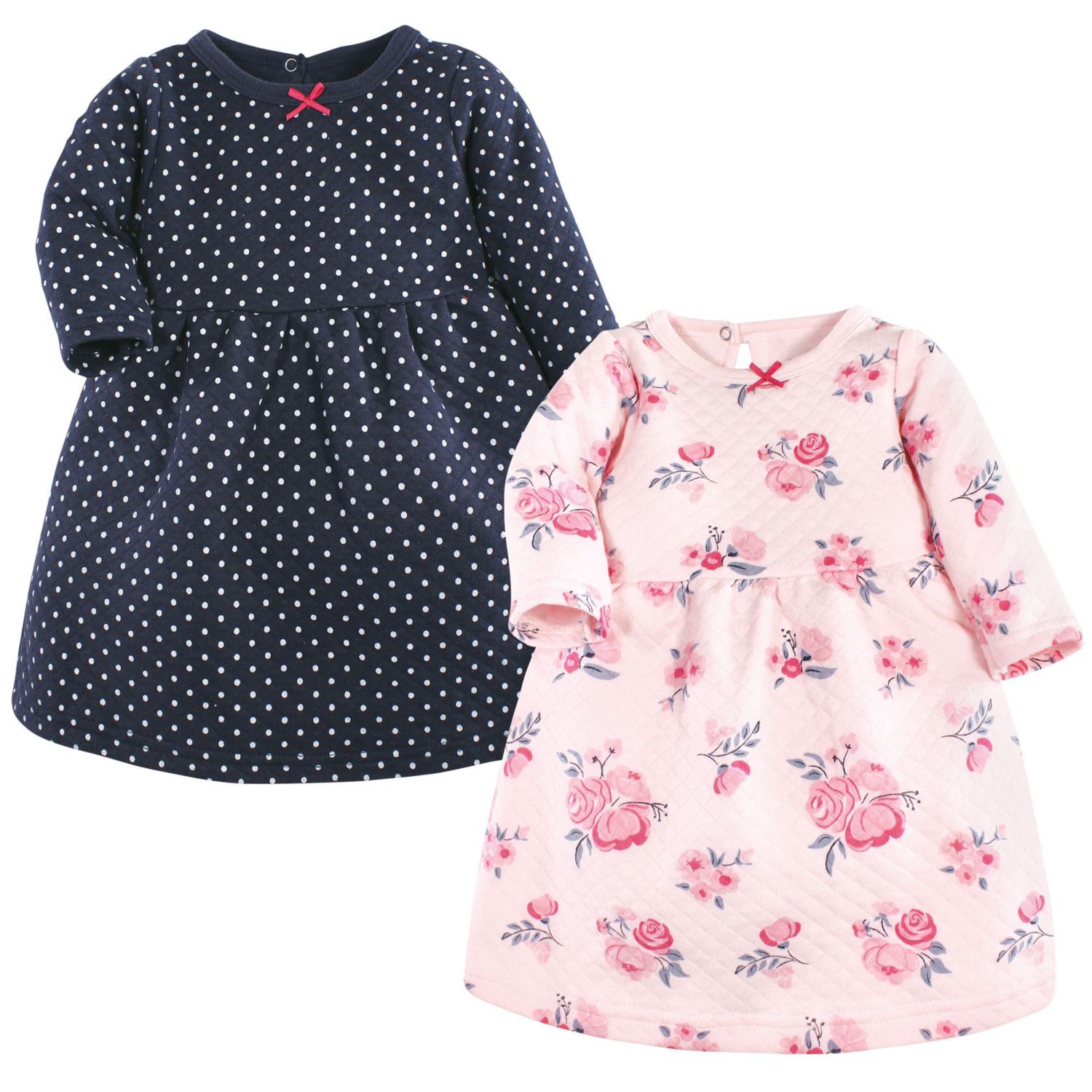 Baby Girls Hudson 2Pk Quilted Long Sleeve Dress