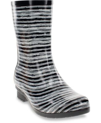 Women's Polished Mid Rain Boot