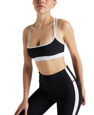 Women's COLOR BLOCK RIB BRA