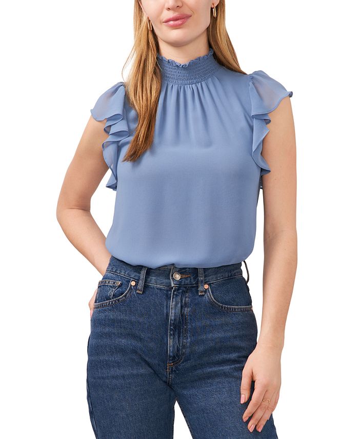 1 state ruffle sleeve top on sale