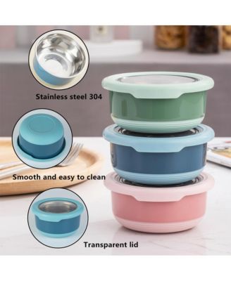 7.5 OZ Leakproof Dressing Containers for Condiments, Dips, Set of 3