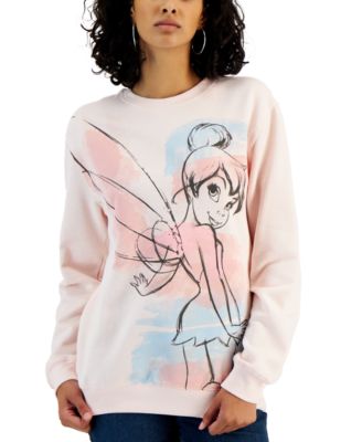 Disney - Juniors' Tinkerbell Graphic Crewneck Sweatshirt