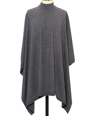 Lauren Ralph Lauren Convertible Mock-Neck Poncho Sweater - Macy's