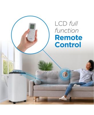 10,000 BTU SACC/CEC (14,000 BTU ASHRAE) Portable Air Conditioner with Remote Control, White