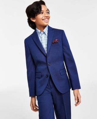 Boys navy blue dress 2024 shirt